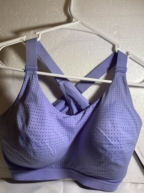 Victoria's Secret Lavender Perforated Cross-Back Wireless Bra